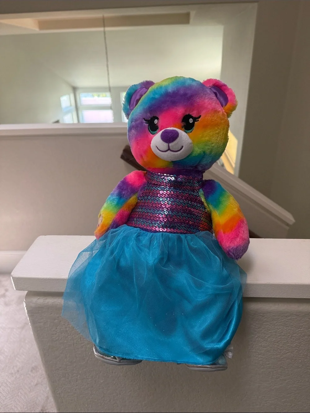 Build-A-Bear bright rainbow